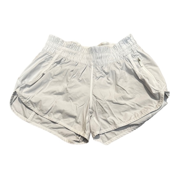Lululemon white athletic running shorts size 8 - Picture 3 of 3